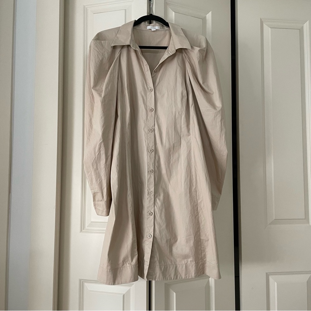 COS Beige Long Sleeve Dress